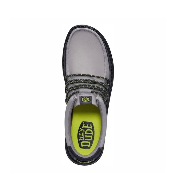 Hey Dude Wally Guard Mens Black Moon Grey Slip On Loafers 44538-0PJ Size 11 main image 4